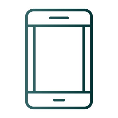 akıllı telefon simgesi, vektör illüstrasyonu basit tasarım