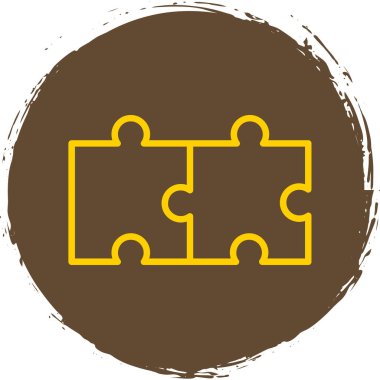 yapboz parçaları, ağ basit illüstrasyon