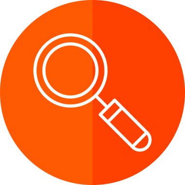 Büyütme cam simgesi vektör illüstrasyonu 