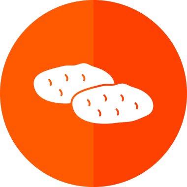 Patates. Web simgesi basit illüstrasyon 