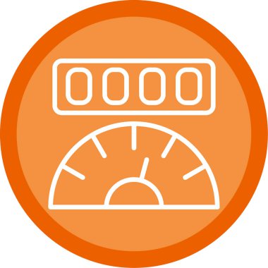 Moda stili izole edilmiş arka planda araç göstergesi simgesi