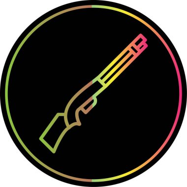 av tüfeği ikonu vektör illüstrasyonu