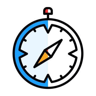 Safari tarayıcısı. Web simgesi basit illüstrasyon