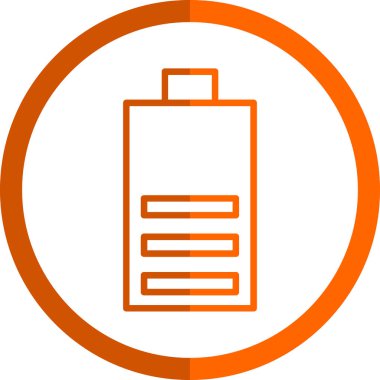 Pil simgesinin vektör illüstrasyonu