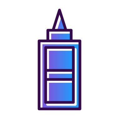 Düzeltme sıvısı. Web simgesi basit illüstrasyon