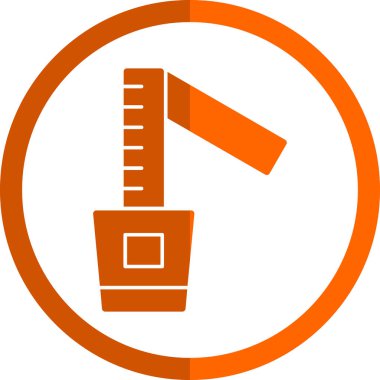 Ölçü birimi simgesi. Vektör çizim