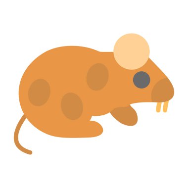 Sıçan! Web simgesi basit illüstrasyon 