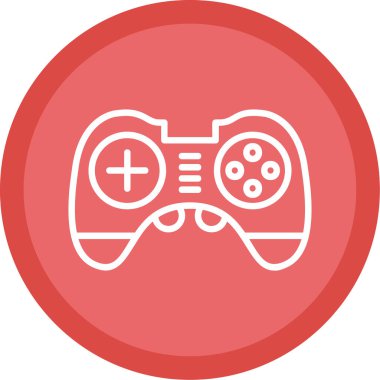 Oyun denetleyici web dijital simgesi basit illüstrasyon 