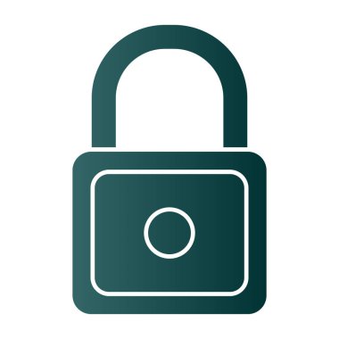 Asma kilit simgesi. web tasarımı için güvenlik kilidi simgesinin karikatür çizimi