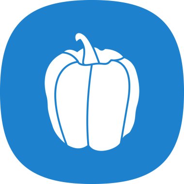 çan biberi simgesi, vektör illüstrasyonu