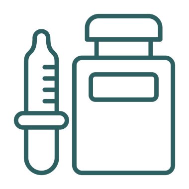 Şırınga ikonunun vektör çizimi. düzenlenebilir biçim