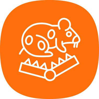 Bir köpek simgesinin vektör illüstrasyonu