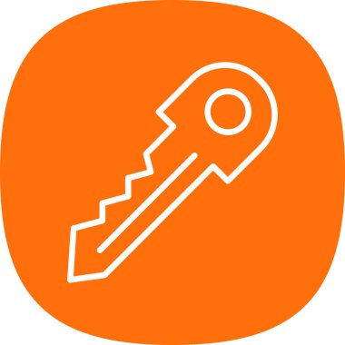 Anahtar. Web simgesi basit illüstrasyon