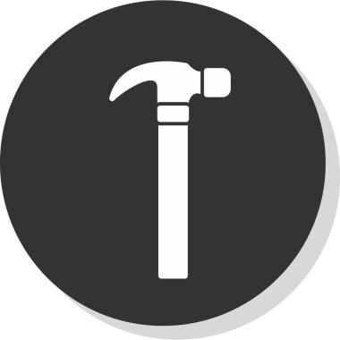 Çekiç sembolü vektör illüstrasyonu                                            