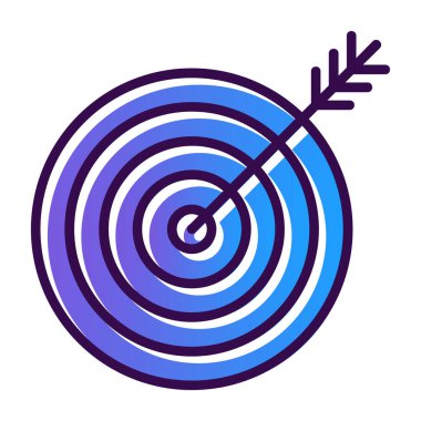 hedef ok simgesi, vektör çizim ile 