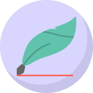 Yaprak. Web simgesi basit illüstrasyon