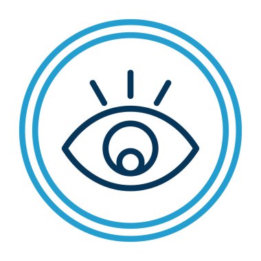 Göz. Web simgesi basit illüstrasyon 