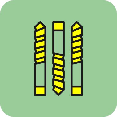 Bir bina simgesinin vektör illüstrasyonu