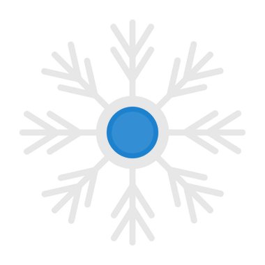 Kar tanesi simgesi, basit vektör çizim 