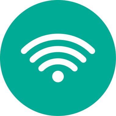 wifi simgesi, vektör illüstrasyonu basit tasarım