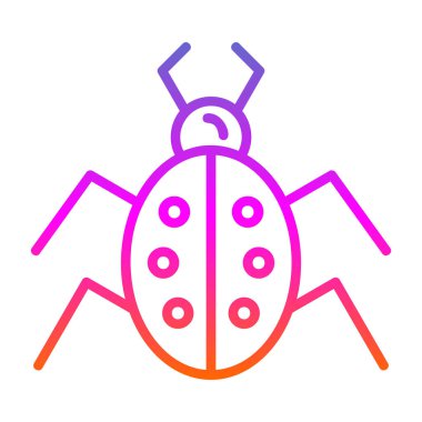 Böcek. Web simgesi basit illüstrasyon