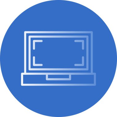 Bilgisayar. Web simgesi basit illüstrasyon