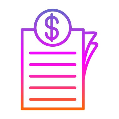 Dolar vektör simgesi modern basit vektör çizimi