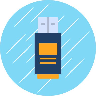 USB web simgesi, vektör çizim 