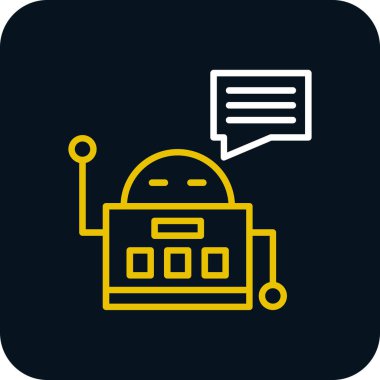 Chatbot simgesi vektör çizimi