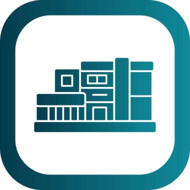 Eşsiz kargo gemisi vektör simgesi