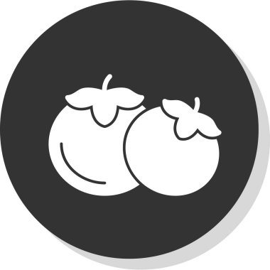 Domates. Web simgesi basit illüstrasyon