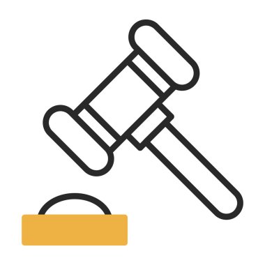 Yargıç Gravel. Web simgesi basit illüstrasyon 