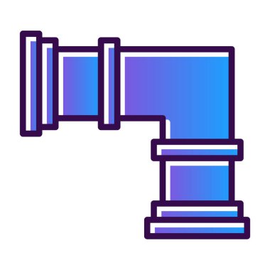 Teleskop ikon vektörü. İnce çizgi işareti. izole edilmiş sınır sembolü çizimi