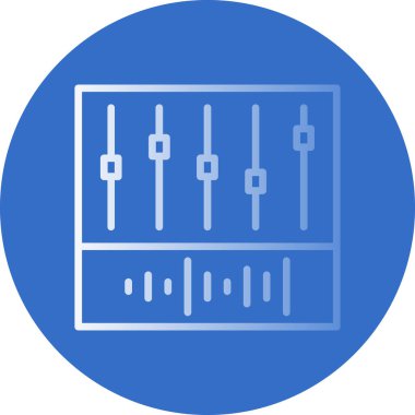 Dengeleyici. Web simgesi basit illüstrasyon 