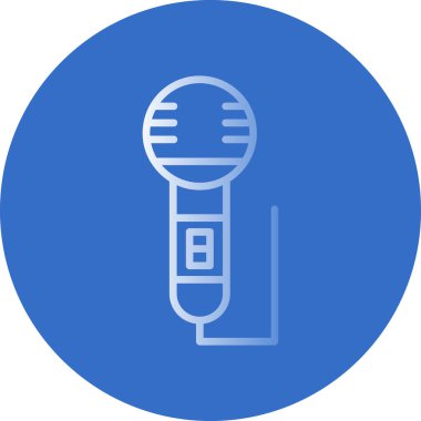 mikrofon simgesi vektör illüstrasyonu