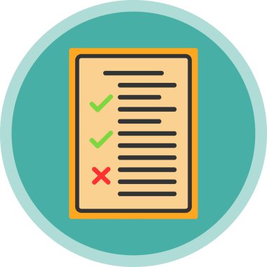 Tıbbi geçmiş web simgesi, vektör illüstrasyonu