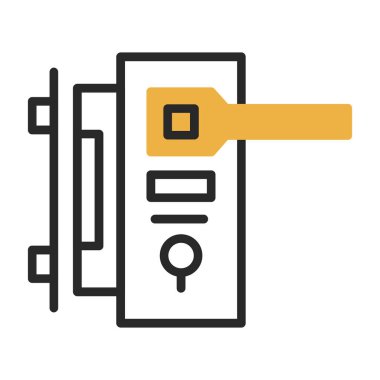 veri güvenliği simgesi vektör illüstrasyon grafik tasarımı