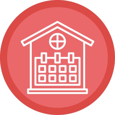Hastane binası. Basit illüstrasyon