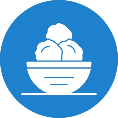 Vektör illüstrasyon, kasedeki köfte ikonu 