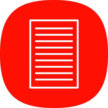 belge simgesi, vektör illüstrasyonu basit tasarım