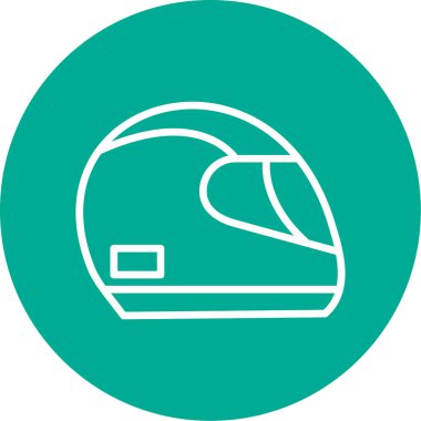 Kask simge yarış, illüstrasyon vektör 
