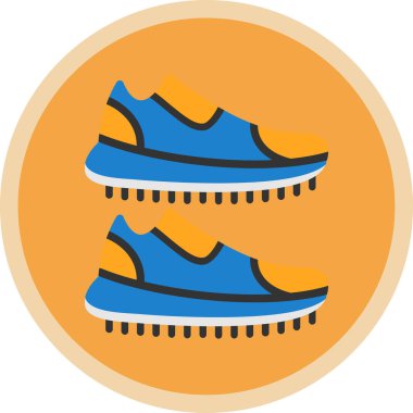 Spor ayakkabıların vektör simgesi