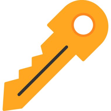 Anahtar. Web simgesi basit illüstrasyon