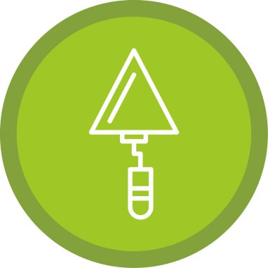 Trowel düz simgesi, vektör illüstrasyonu