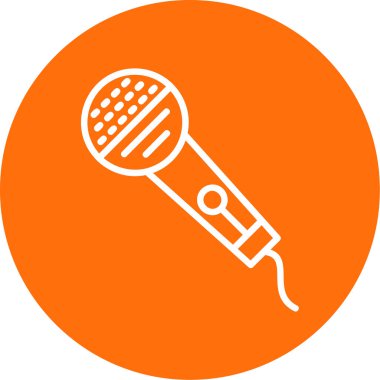 mikrofon simgesi vektör illüstrasyonu