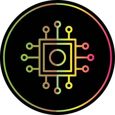 İşlemci, işlemci vektör simgesi