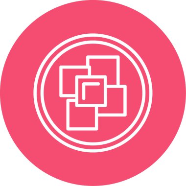 Yuvarlak çemberin vektör simgesi