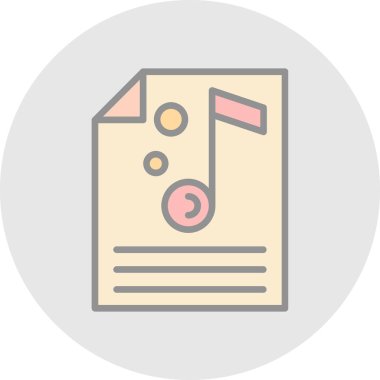 Belge simgesinin vektör illüstrasyonu