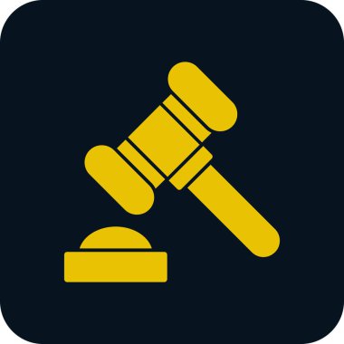 Yargıç Gravel. Web simgesi basit illüstrasyon 