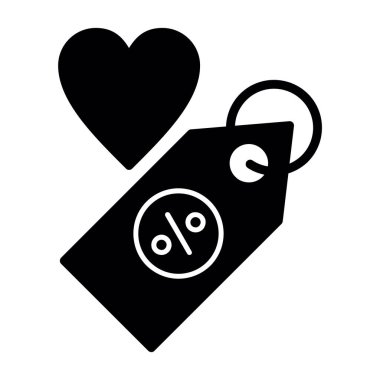 indirimli etiket simgesi, alışveriş ve indirim işareti